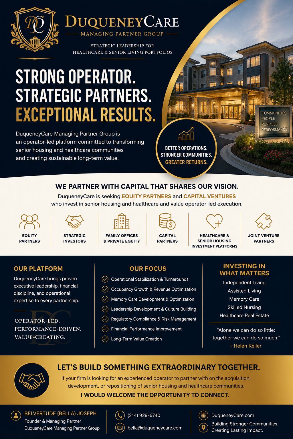DuqueneyCare portfolio and partnership overview